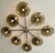 Fabio Ltd 21st Century Otto Satin Nickel Smoky Bubbles Murano Glass Flush Mount by Fabio LTD For Sale - Image 4 of 6