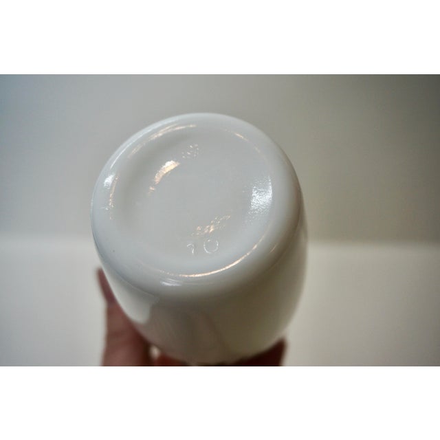 1960s Mid-Century Federal Glass "Rosecrest" Milk Glass Cruet With Original Stopper For Sale - Image 5 of 5