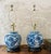 Chinoiserie Vintage Chinoiserie Blue and White Ginger Jar Pagoda Lamps - A Pair For Sale - Image 3 of 12