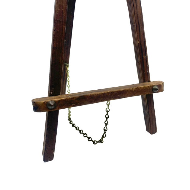 Antique Wooden Tabletop Easel Stand Chairish