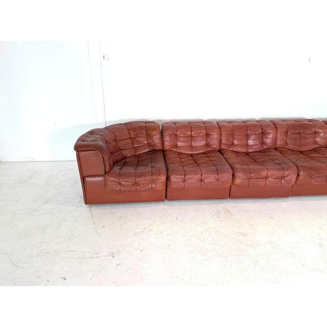 DS-11 Modular Leather Sofa from de Sede, Set of 5 For Sale - Image 5 of 18