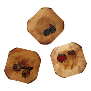 1960s Japan Wooden Condiment Bowls - A Set of 3 For Sale