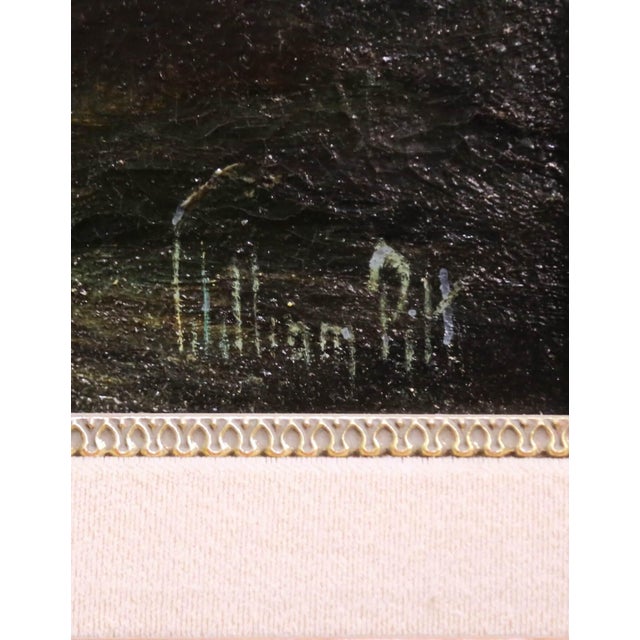 Mid-Century English Landscape Painting in Gilt Frame Signed William Pitt For Sale - Image 4 of 11