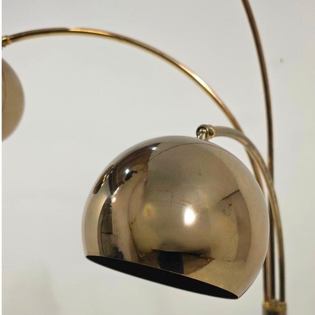 Brass Arc Lamp by Goffredo Reggiani for Guzzini, 1960s, in Very Good conditions. Designed 1970 to 1979 I have official...