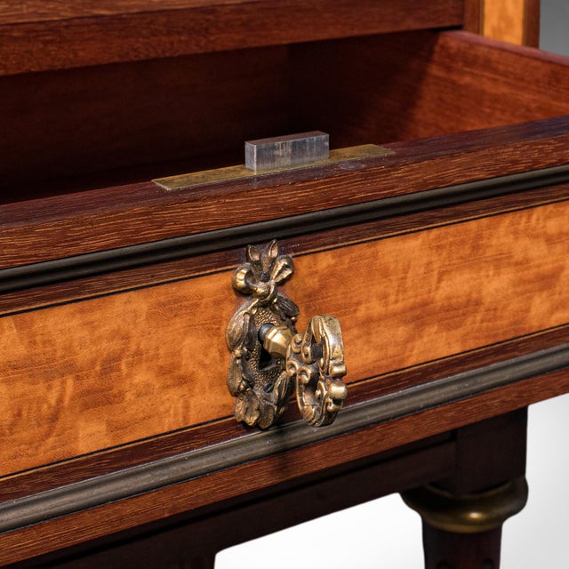 Antique Nightstand, French Walnut, Bedside Drawers, Louis XVI Revival, Victorian For Sale - Image 12 of 12