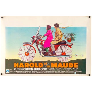 Vintage Original 1972 "Harold & Maude" Film Poster For Sale