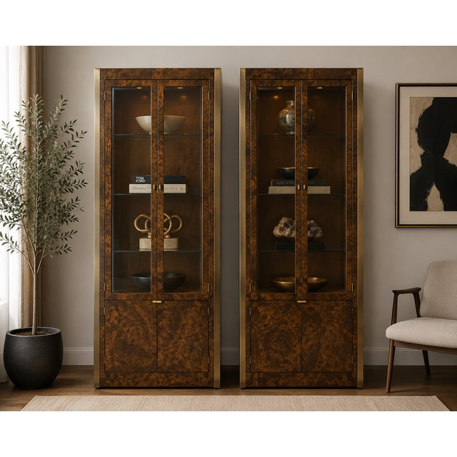 This exquisite pair of china vitrine cabinets by Tomlinson exemplifies the brand’s commitment to timeless quality and...