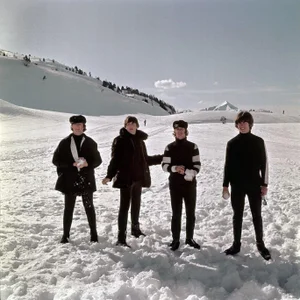 The Beatles in Austria' Contemporary Archival Color Photograph Print From the Original Negative by Michael Ochs - 16x16