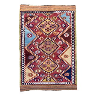Antique Qashqai Rug, 1890s For Sale