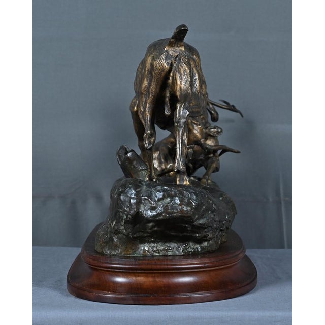 Thomas Cartier, The Stag Fight, Early 20th Century, Bronze For Sale - Image 16 of 18