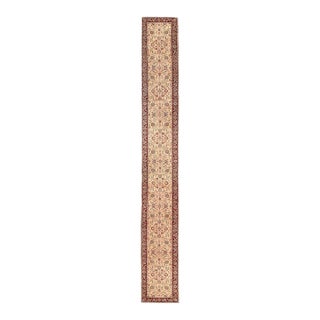 Pasargad DC Ivory Fine Hand Knotted Tabriz Runner Rug For Sale