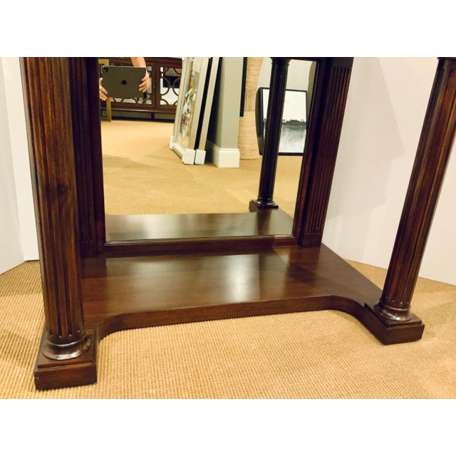 2020s Theodore Alexander Transitional Mahogany Finished Foyer Hall Table For Sale - Image 5 of 8