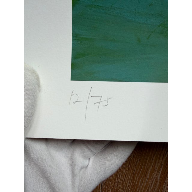 Abstract Gideon Appah, Swimmer (2023), Numbered 12/75 and Hand-Signed by the Artist, Printed in London, Uk. For Sale - Image 3 of 17