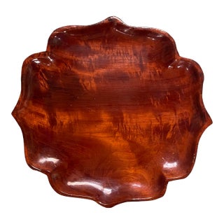 Antique Georgian Style Wooden Serving Tray For Sale