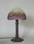 Art Deco Large 1920s French Art Deco Muller Freres Mauve Mottled Glass & Wrought Iron Table Lamp For Sale - Image 3 of 10