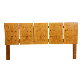 1970s Roland Carter for Lane Burlwood King Headboard For Sale