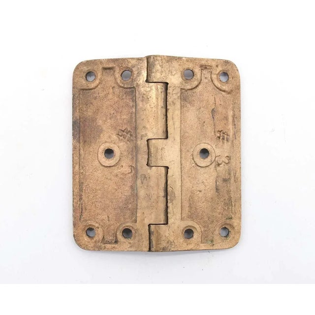 Traditional Unique Antique Bronze 3.5 X 3.125 Butt Door Hinge For Sale - Image 3 of 5