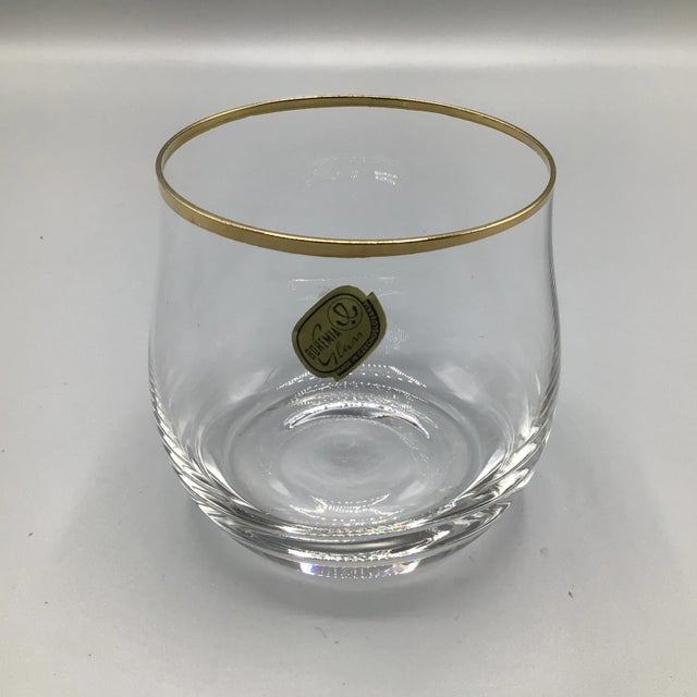Here is a set of 12 hand blown Bohemian crystal cocktail glasses that can be served on this 18 inch pressed teak tray....