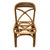 1950s Restored Mid-Century Rattan Dining Side Chairs With "X" Back- Set of 3 For Sale - Image 4 of 8