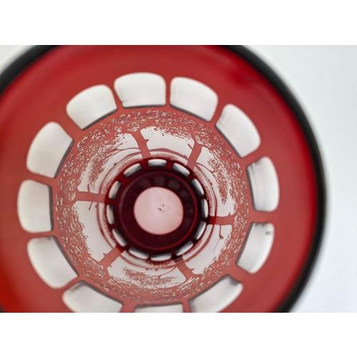 Art Deco Ruby Cut Overlay Vase from Egermann, Czechoslovakia, 1920s For Sale - Image 4 of 18
