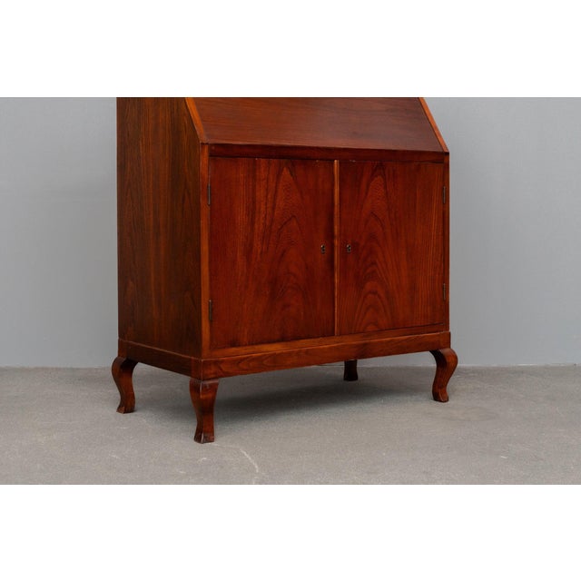 Art Nouveau Secretary Desk in Oak, Early 20th Century For Sale - Image 12 of 18