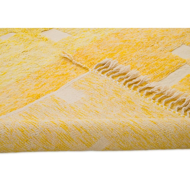 2020s Hand-Knotted Moroccan Wool Rug | 9'11" X 7'5" | One of a Kind For Sale - Image 5 of 7
