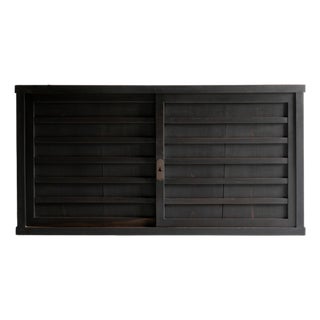 Japanese Antique Large Black Tansu 1860s-1900s / Sideboard Wabisabi For Sale