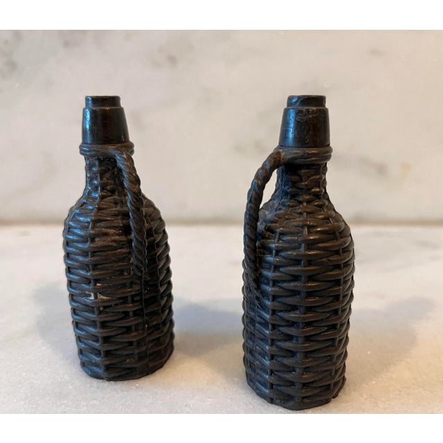 Vintage Demijohn Salt and Pepper Shakers For Sale - Image 4 of 9