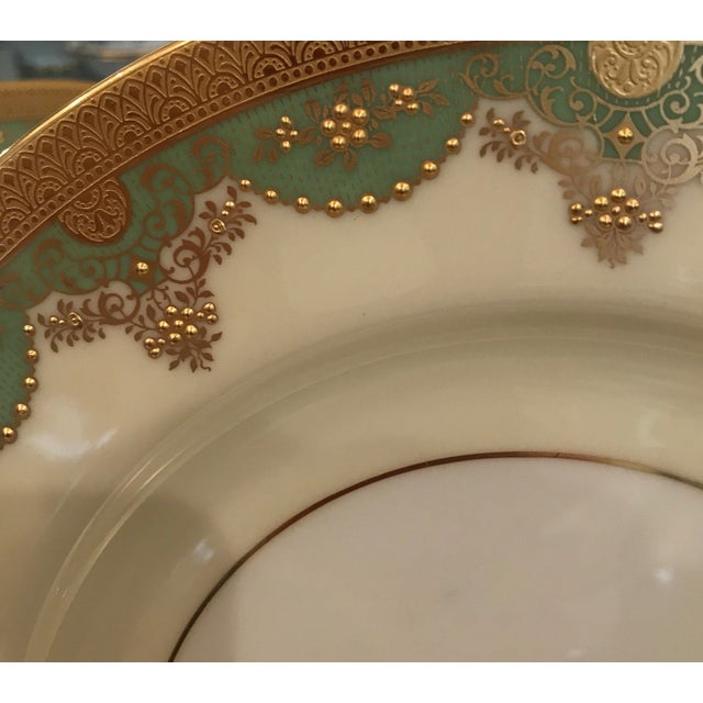 Antique Lenox Raised Gilt Service Dinner Plates Set of 12 Chairish