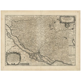 Map by Johannes Meiers, 1650 For Sale