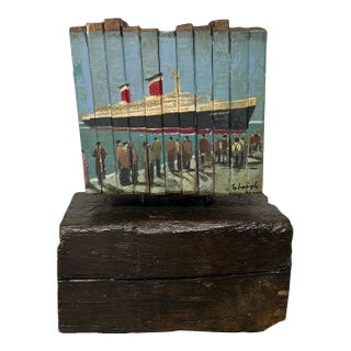 Contemporary Original Painting / Statue by Stephen Heigh “Uss United States” For Sale