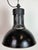 Large Industrial Black Factory Pendant Lamp with Cast Iron Top from Elektrosvit, 1950s For Sale - Image 6 of 18