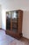 Mid-Century Modern Glazed Walnut Bookcase with Stepped Plinth Base, 1960s For Sale - Image 3 of 18
