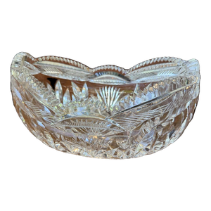 Late 19th Century Cut Glass Bowl