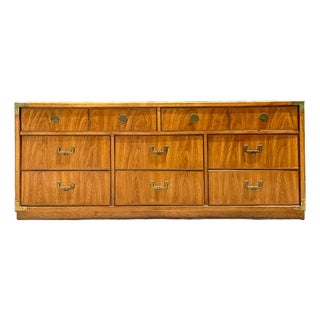 Vintage Thomasville Campaign Style Dresser For Sale