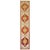 Narrow Turkish Sivas runner with icy blue field and deep reds.