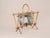 1970s Mid 20th Century Faux Bamboo Gold Iron Magazine Rack For Sale - Image 5 of 7