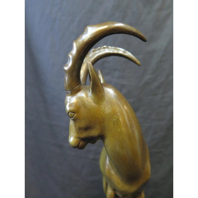Vintage Bronze Capricorn Ram For Sale - Image 12 of 12