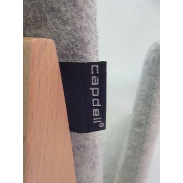 New Ava Armchair in Light Grey With Light Frame by Capdell For Sale - Image 9 of 9