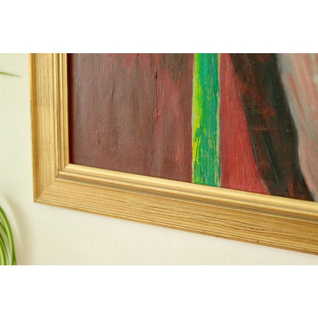 Ingegerd Alberts, Red Lillies, 1960s, Oil on Canvas, Framed For Sale - Image 6 of 11