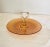 Vintage Mid Century Clear and Amber Glass Server For Sale - Image 4 of 4