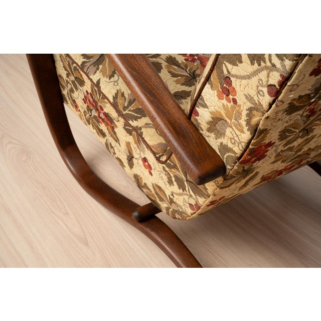 Art Deco H269 Lounge Chairs by Jindřich Halabala, Czechoslovakia, 1930s For Sale - Image 13 of 17