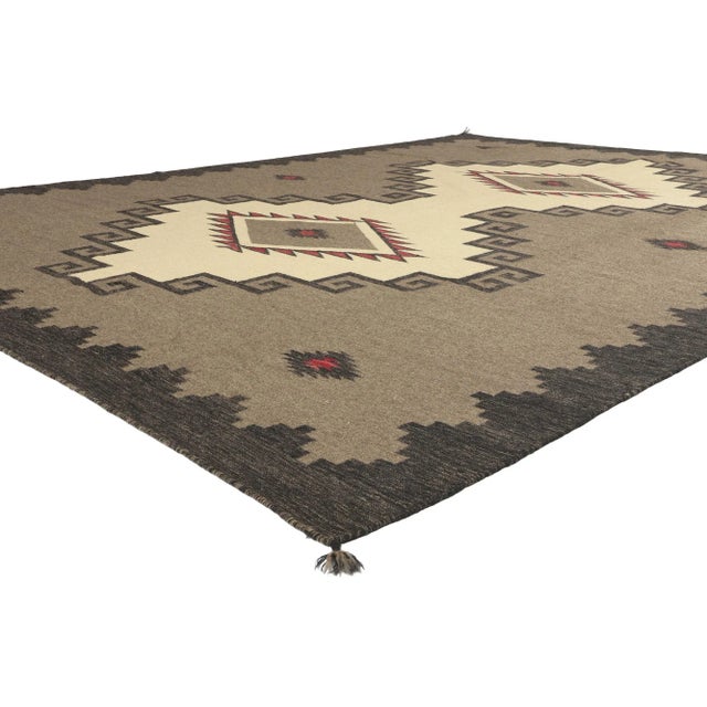 81022 Southwest Modern Ganado Navajo-Style Rug, 08'11 x 11'11. Immerse your space in the essence of Southwest Modern...