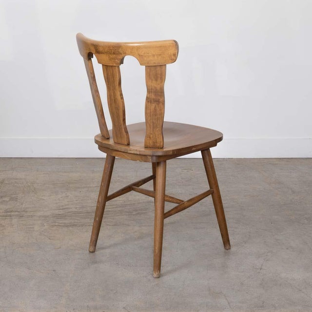 1950s French Wood Brutalist Chairs, Set of 8 For Sale - Image 14 of 16