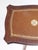 1930s Vintage English Wooden Table in Brown Leather, 1930s For Sale - Image 5 of 10