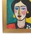Colorful impressionist abstract woman portrait painting on stretched artist canvas. Signed by the talented artist...