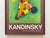 Mid-Century Modern Wassily Kandinsky Vintage 1965 Mid Century Modern Fine Art Lithograph Print Framed Paris Exhibition Poster " Bunt Im Dreieck " 1927 For Sale - Image 3 of 16