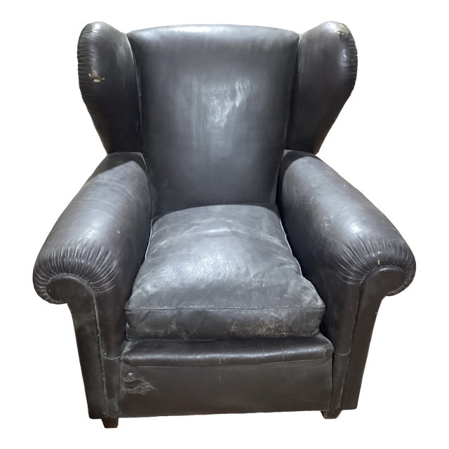 Leather Lounge Chair from Poltrona Frau, 1940s For Sale