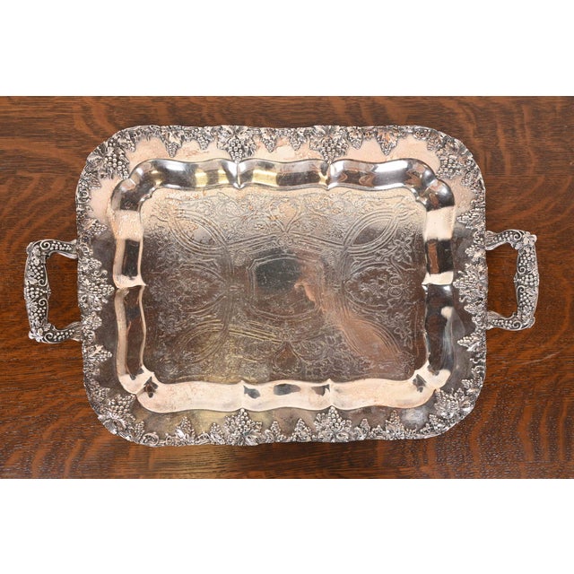 Tiffany & Co. Style Antique Victorian Silver Plate Tea and Coffee Service Set For Sale - Image 10 of 15