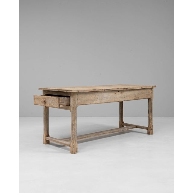 20th Century French Oak Trestle Dining Table For Sale - Image 4 of 18